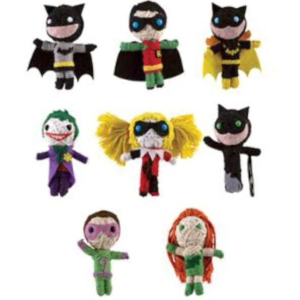 Superheroes and Villains City of Gotham String Dolls Set of 8